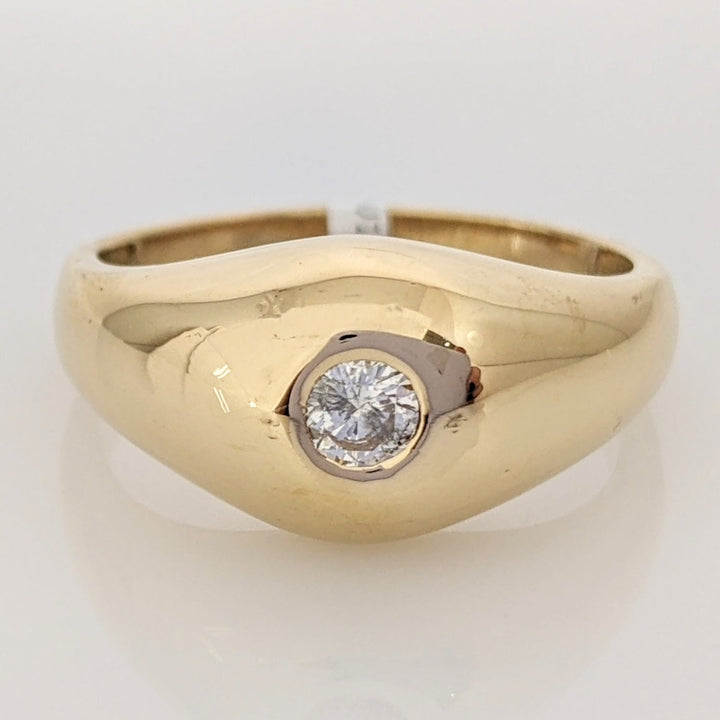 14K .25 CARAT TOTAL I1 I DIAMOND ROUND BEAD SET ESTATE RING 9.0 GRAMS