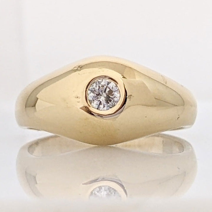 14K .25 CARAT TOTAL I1 I DIAMOND ROUND BEAD SET ESTATE RING 9.0 GRAMS
