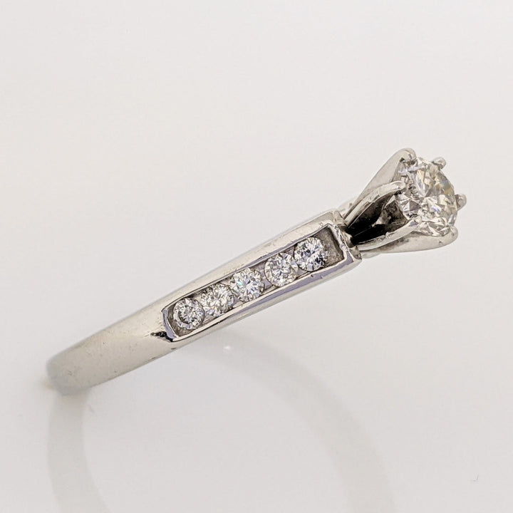 PLATINUM .35 CARAT TOTAL WEIGHT I1 I DIAMOND ROUND (11) ESTATE RING 5.0 GRAMS