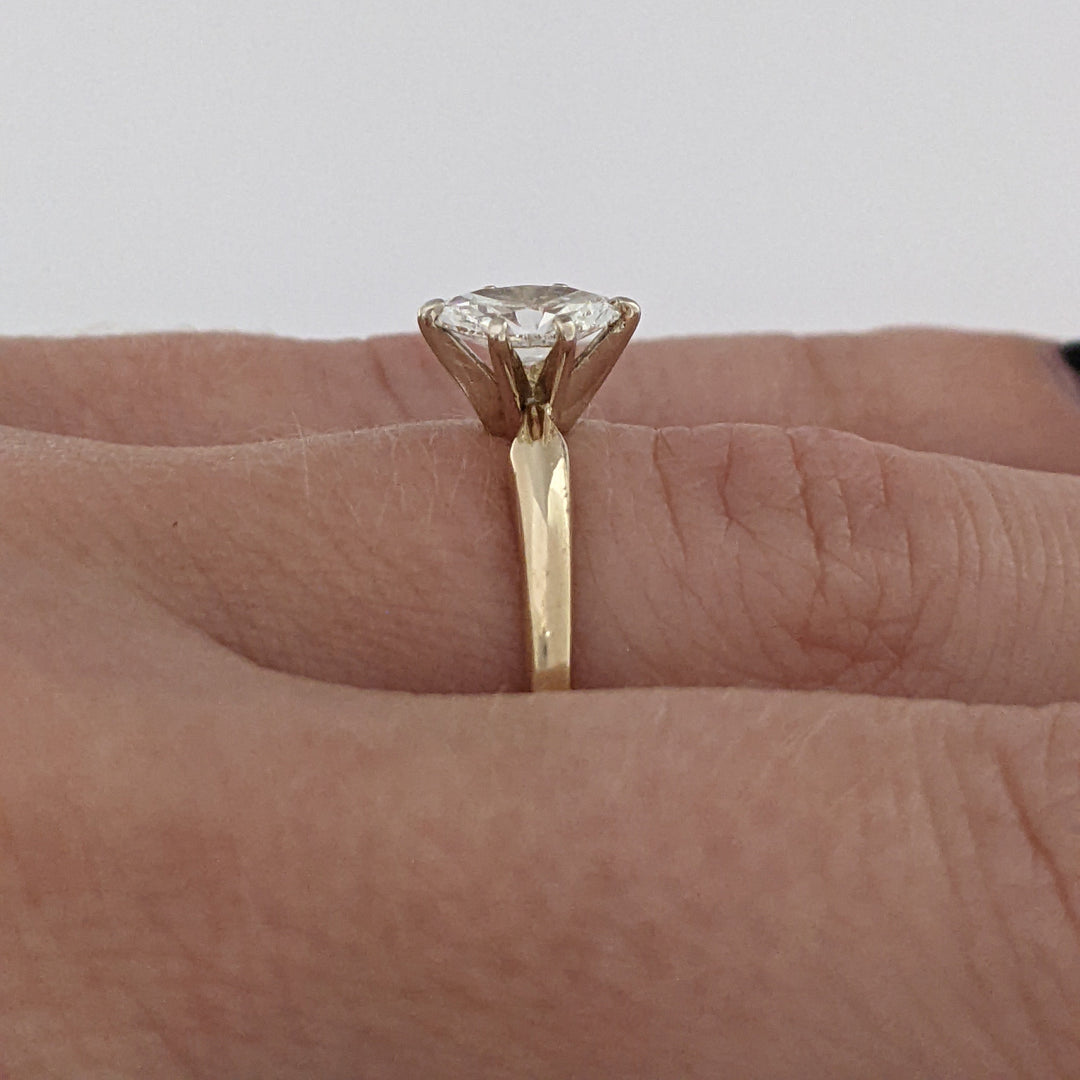 14K .45 CARAT TOTAL SI2 G DIAMOND MARQUISE ESTATE RING 2.0 GRAMS
