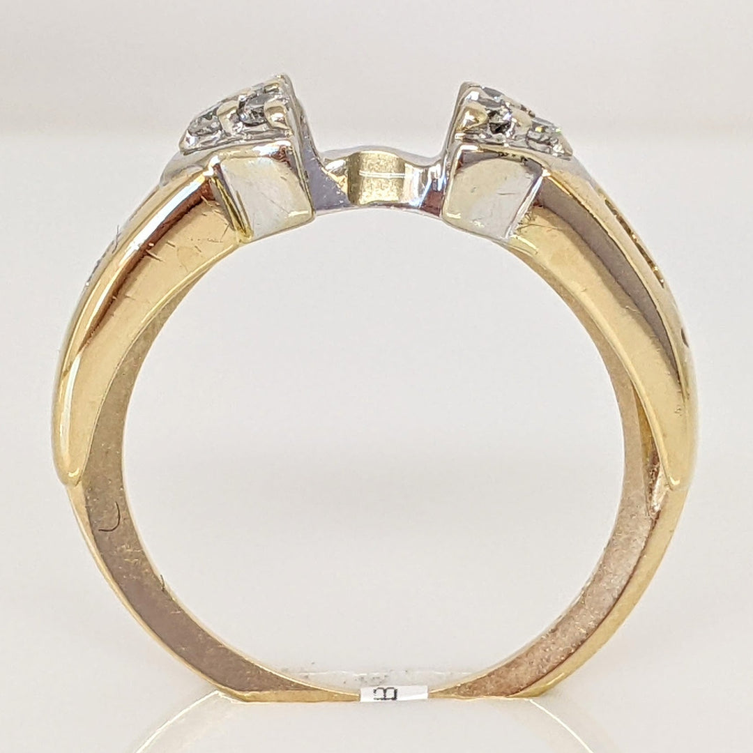 14K .24 CARAT TOTAL WEIGHT I1 H DIAMOND ROUND (10) ESTATE WRAP 3.7 GRAMS