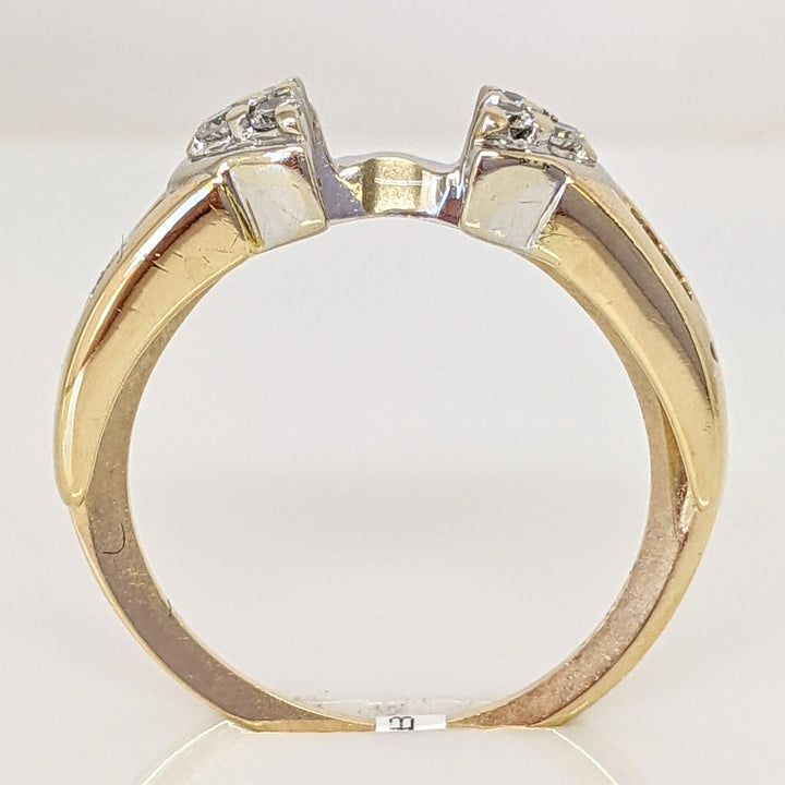 14K .24 CARAT TOTAL WEIGHT I1 H DIAMOND ROUND (10) ESTATE WRAP 3.7 GRAMS