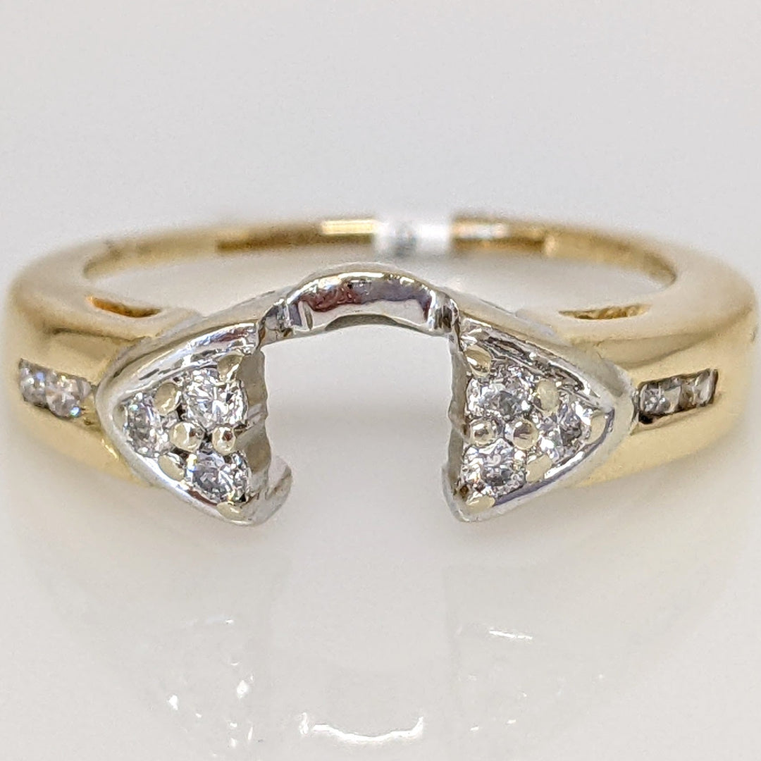 14K .24 CARAT TOTAL WEIGHT I1 H DIAMOND ROUND (10) ESTATE WRAP 3.7 GRAMS