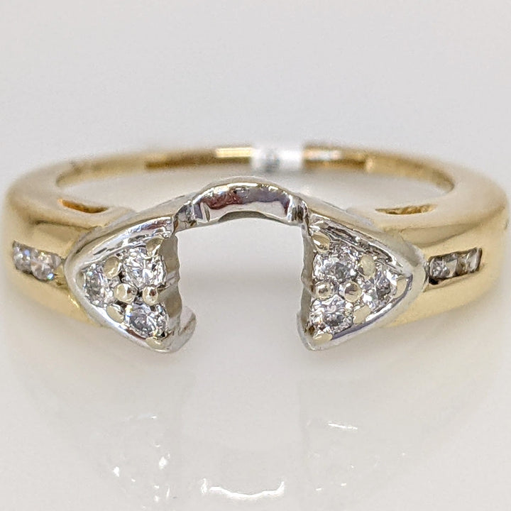 14K .24 CARAT TOTAL WEIGHT I1 H DIAMOND ROUND (10) ESTATE WRAP 3.7 GRAMS