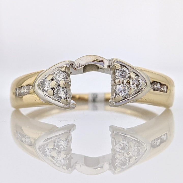 14K .24 CARAT TOTAL WEIGHT I1 H DIAMOND ROUND (10) ESTATE WRAP 3.7 GRAMS