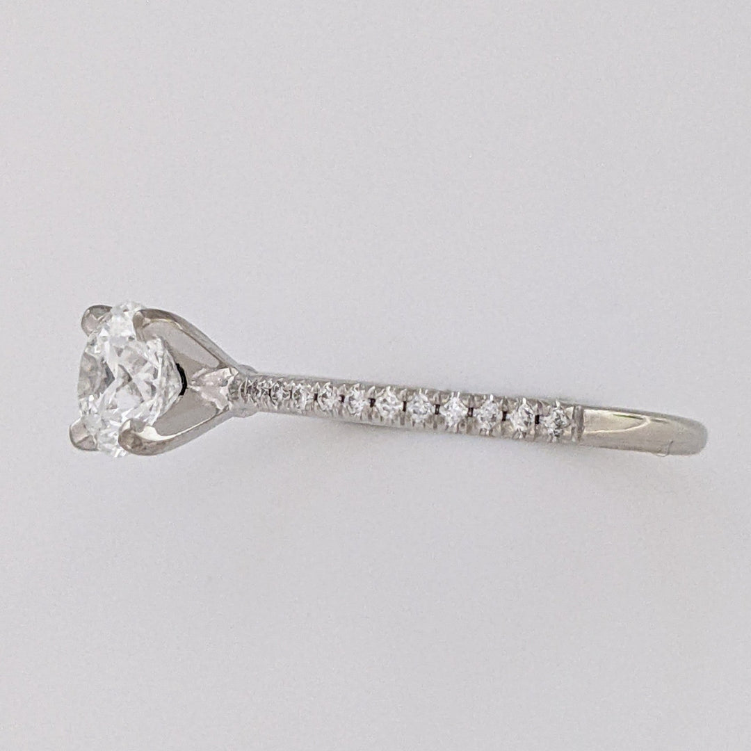 14K WHITE .76 CARAT TOTAL WEIGHT VS2 H DIAMOND ROUND (23) ESTATE RING 1.8 GRAMS