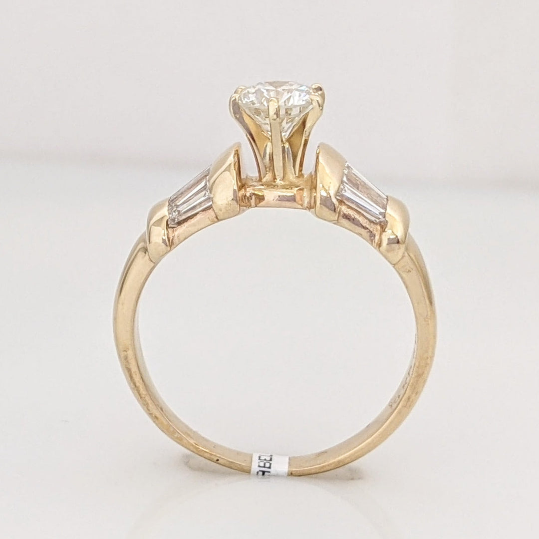 14K 1.21 CARAT TOTAL WEIGHT VS1-SI2 H-J DIAMOND ROUND (6) ESTATE RING 4.2 GRAMS