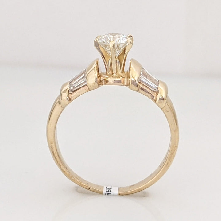 14K 1.21 CARAT TOTAL WEIGHT VS1-SI2 H-J DIAMOND ROUND (6) ESTATE RING 4.2 GRAMS