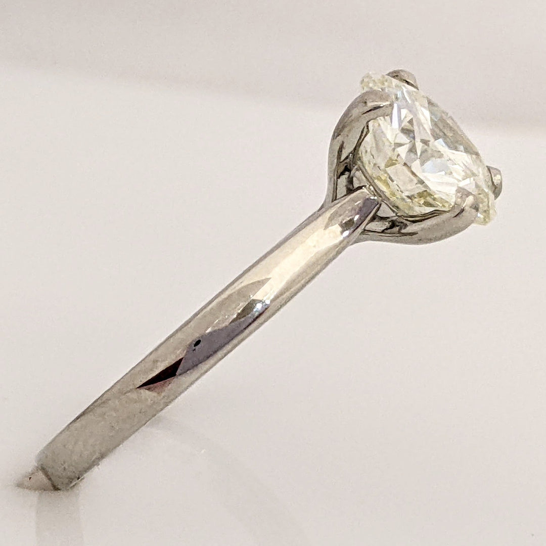 14K WHITE 2.60 CARAT TOTAL WEIGHT VS2 O DIAMOND ROUND ESTATE SOLITAIRE RING 3.6 GRAMS