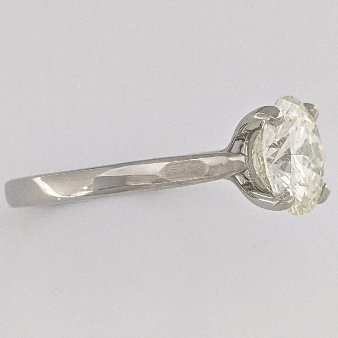 14K WHITE 2.60 CARAT TOTAL WEIGHT VS2 O DIAMOND ROUND ESTATE SOLITAIRE RING 3.6 GRAMS
