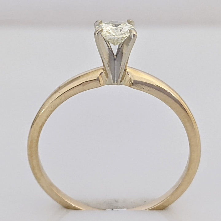 14K .26 CARAT TOTAL I1 I DIAMOND ROUND SOLITAIRE ESTATE RING 1.7 GRAMS