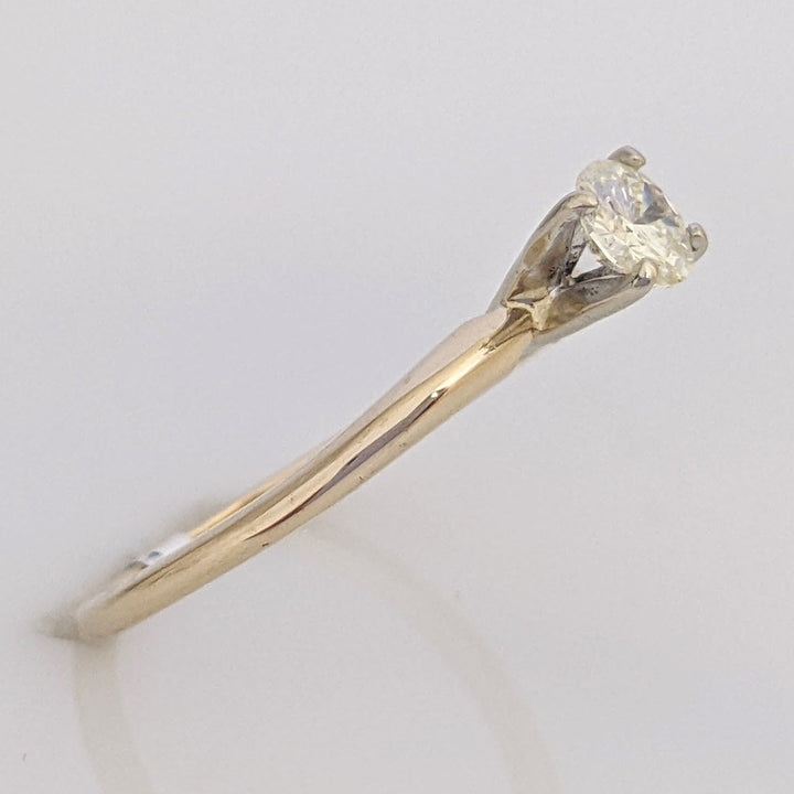 14K .26 CARAT TOTAL I1 I DIAMOND ROUND SOLITAIRE ESTATE RING 1.7 GRAMS