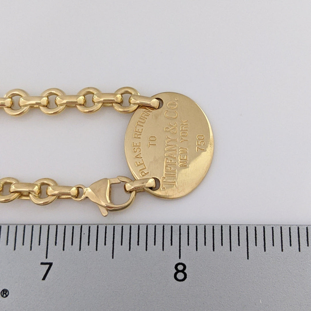 18K TIFFANY & CO OVAL LINK ESTATE NECKLACE 44.2 GRAMS