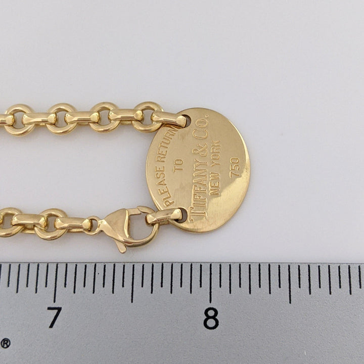 18K TIFFANY & CO OVAL LINK ESTATE NECKLACE 44.2 GRAMS