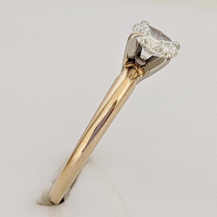 14K .32 CARAT TOTAL VS1 F DIAMOND OVAL SOLITAIRE ESTATE RING 1.4 GRAMS