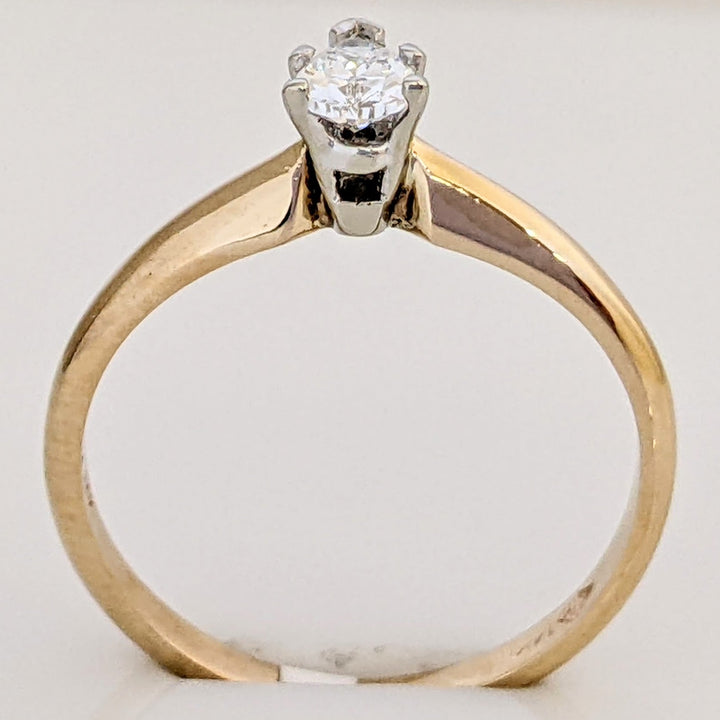 14K .30 CARAT TOTAL VS G DIAMOND PEAR SOLITAIRE ESTATE RING 1.6 GRAMS
