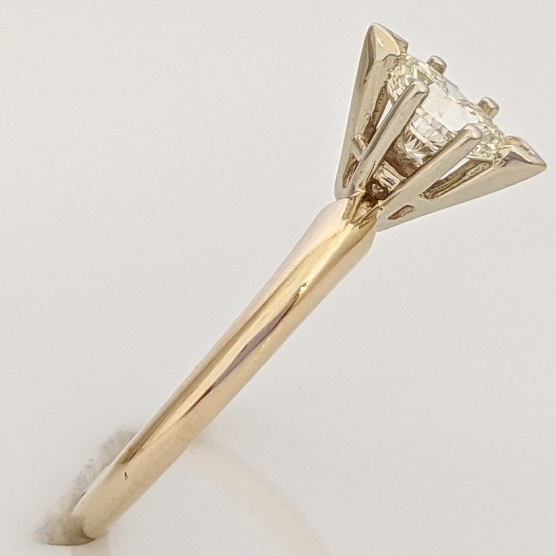 14K .38 CARAT TOTAL VS2 I DIAMOND MARQUISE CUT SOLITAIRE ESTATE RING 1.6 GRAMS