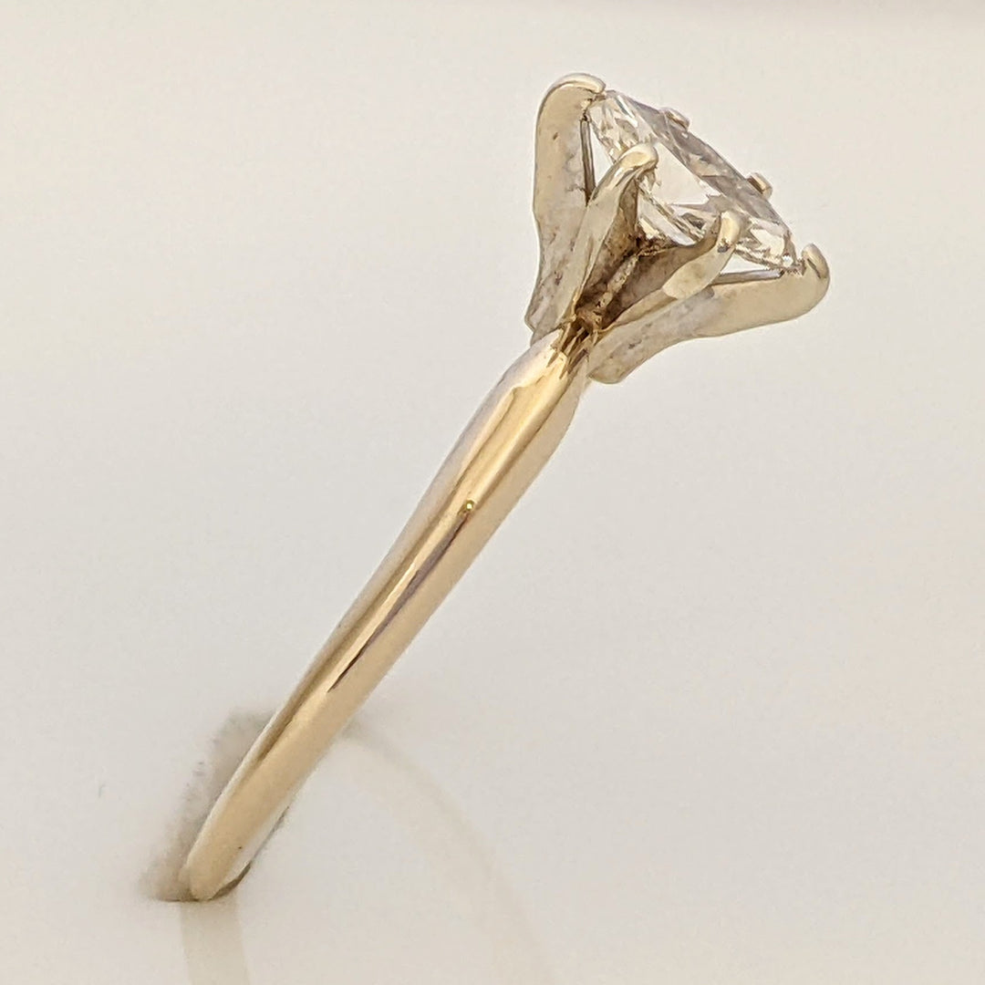 14K .31 CARAT TOTAL SI K DIAMOND MARQUISE CUT SOLITAIRE ESTATE RING 1.5 GRAMS