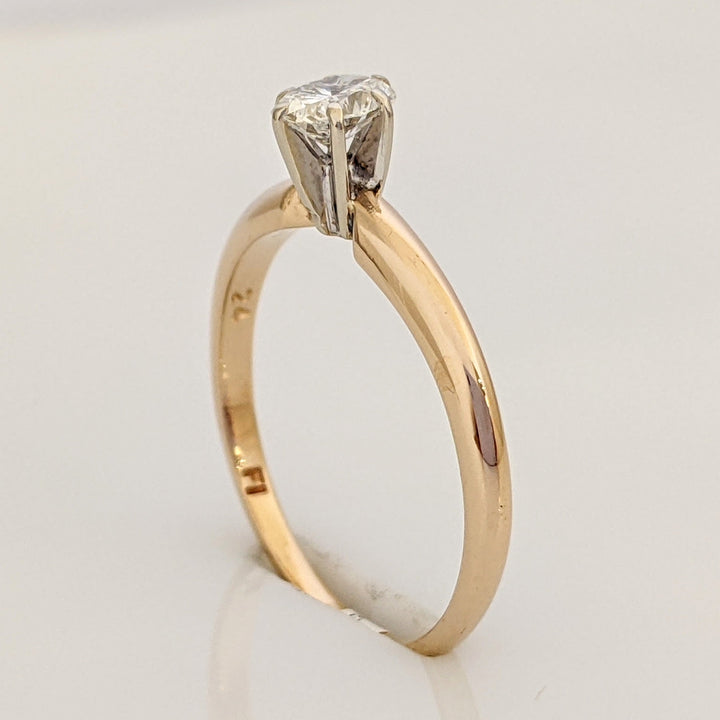 14K .24 CARAT TOTAL VS H DIAMOND OVAL SOLITAIRE ESTATE RING 1.5 GRAMS