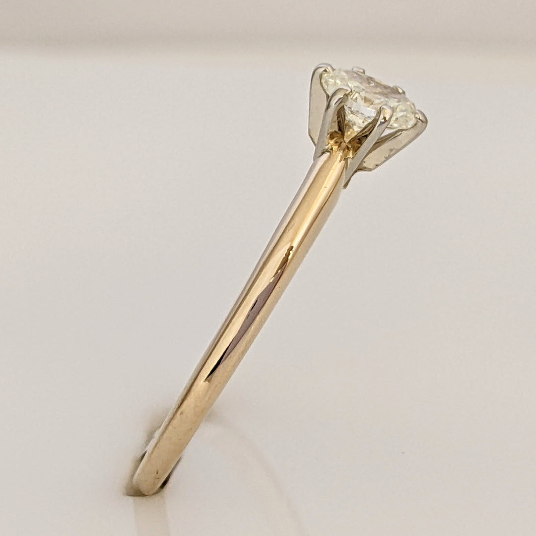 14K .32 CARAT TOTAL WEIGHT SI2 J DIAMOND OVAL SOLITAIRE ESTATE RING 2.0 GRAMS