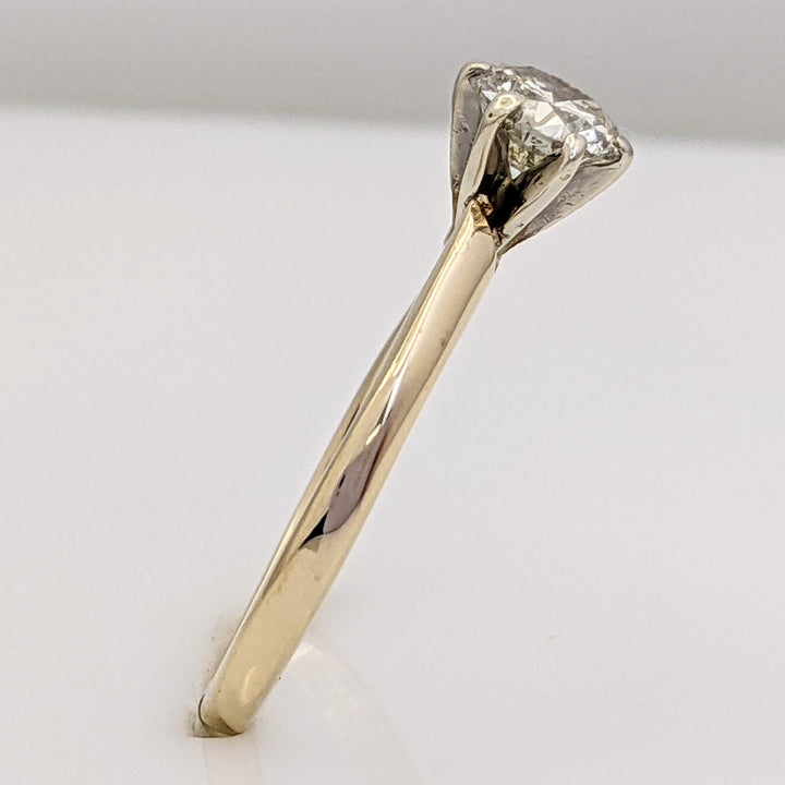 14K .62 CARAT TOTAL I1 K DIAMOND ROUND SOLITAIRE ESTATE RING 2.2 GRAMS