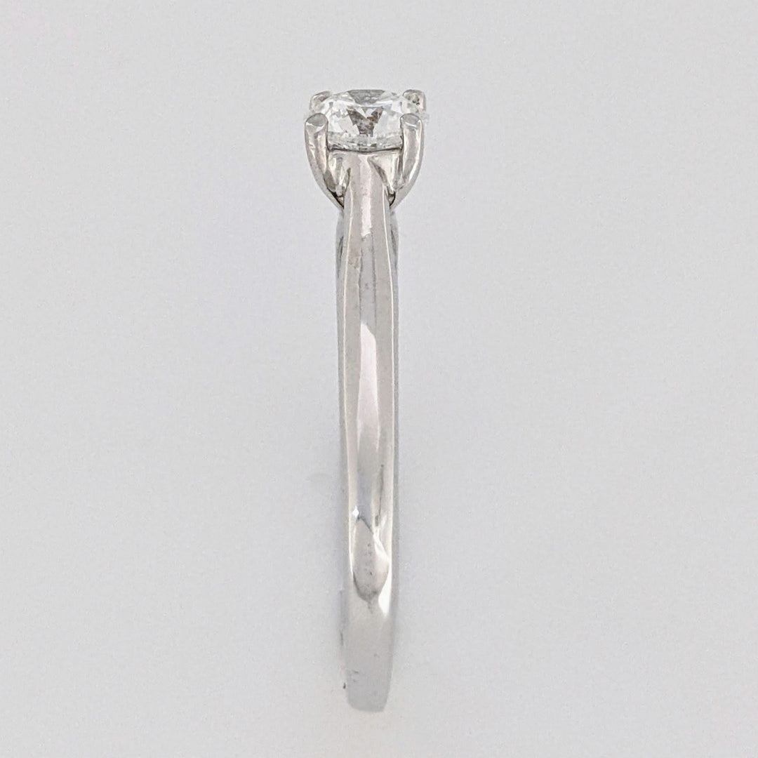 14K WHITE .40 CARAT TOTAL VS2 E DIAMOND ROUND ESTATE RING 2.2 GRAMS