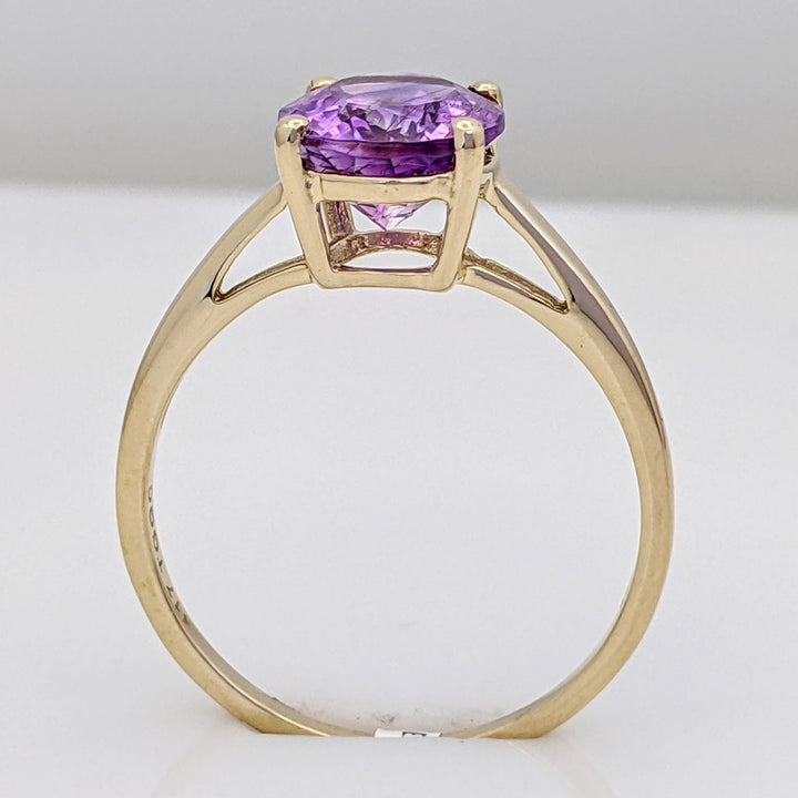 10K AMETHYST OVAL 8X10 ESTATE RING 2.1 GRAMS