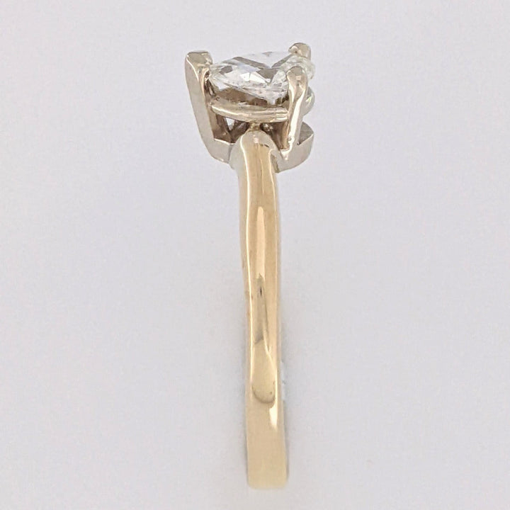 14K .25 CARAT TOTAL SI1 G DIAMOND PEAR ESTATE SOLITAIRE RING 1.8 GRAMS