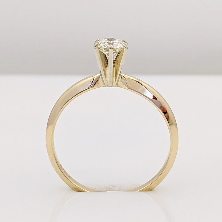 14K .31 CARAT TOTAL VS K DIAMOND ROUND SOLITAIRE ESTATE RING 1.5 GRAMS