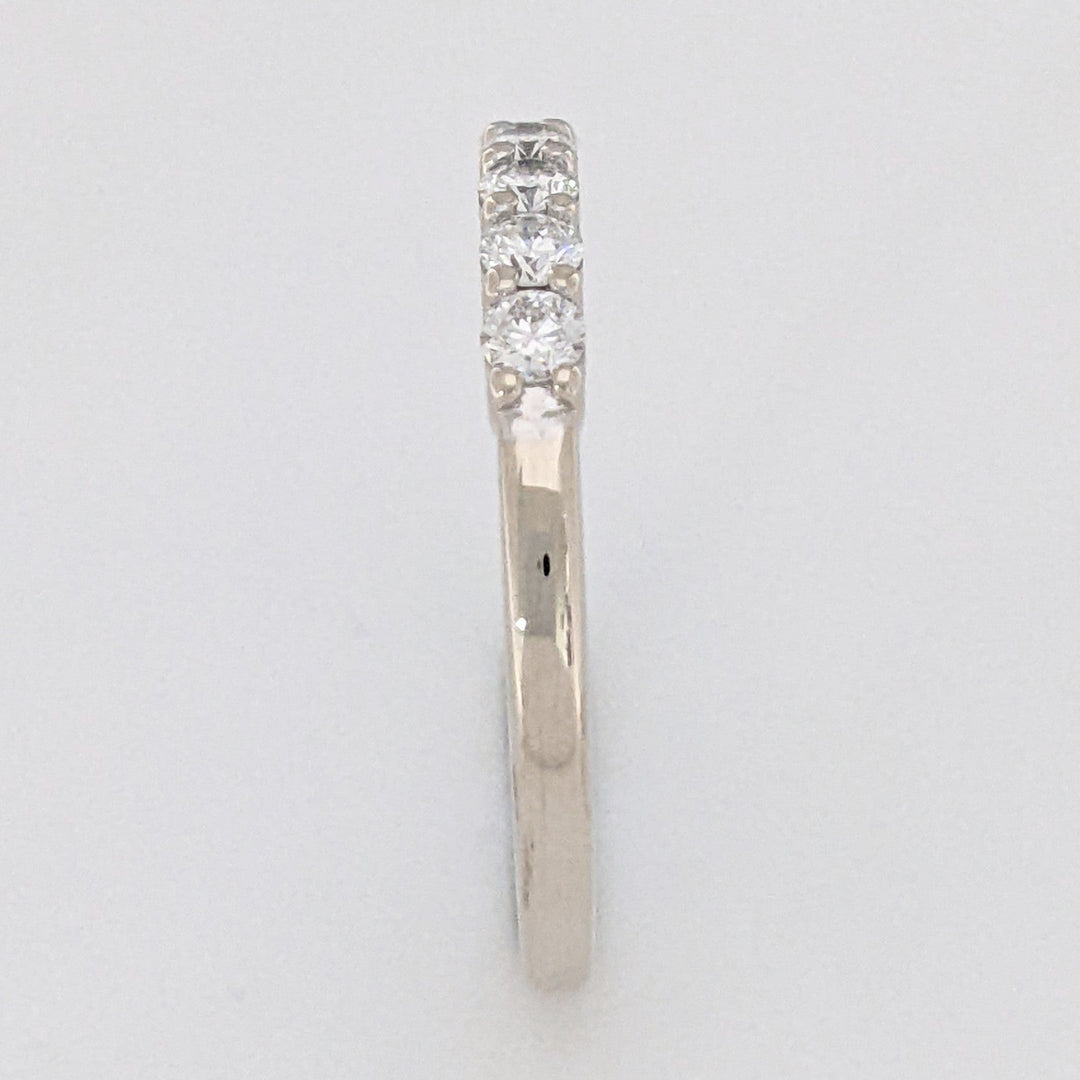 14K WHITE .20 CARAT TOTAL WEIGHT SI2 H DIAMOND ROUND (5) PRONG SET ESTATE BAND 2.0 GRAMS