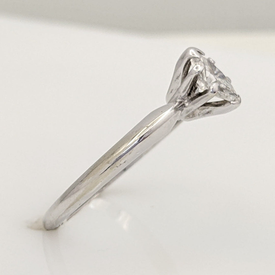 14K WHITE .25 CARAT TOTAL VS1 G DIAMOND MARQUISE ESTATE RING 2.0 GRAMS