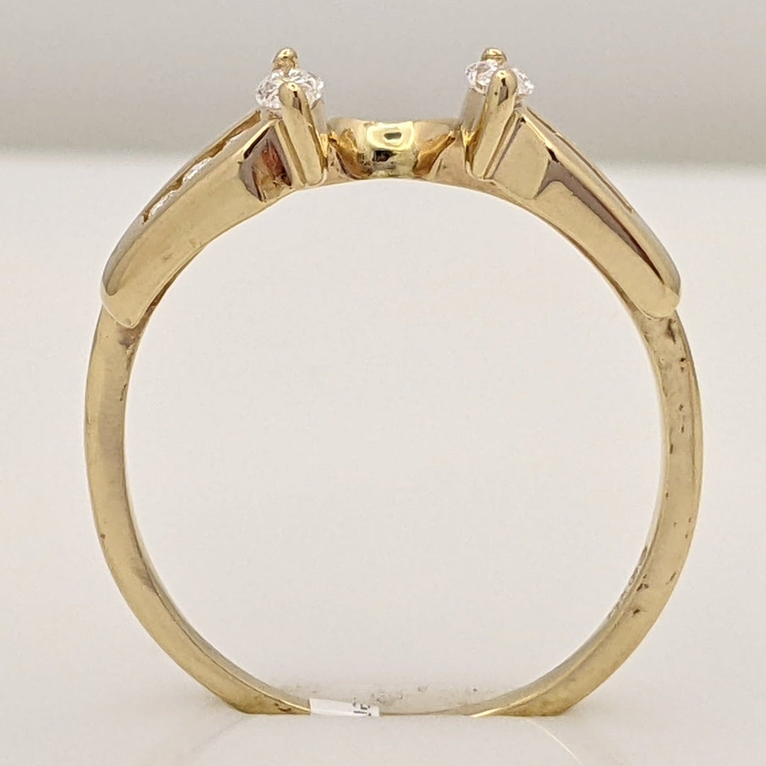 14K .30 CARAT TOTAL WEIGHT SI2 G DIAMOND MARQUISE (2) ROUND (6) ESTATE WRAP 2.0 GRAMS
