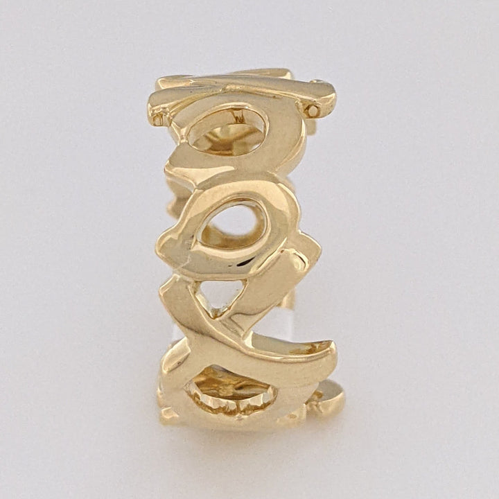 18K TIFFANANY & CO HUGS AND KISSES PALOMA PICASSO ESTATE BAND 7.5 GRAMS
