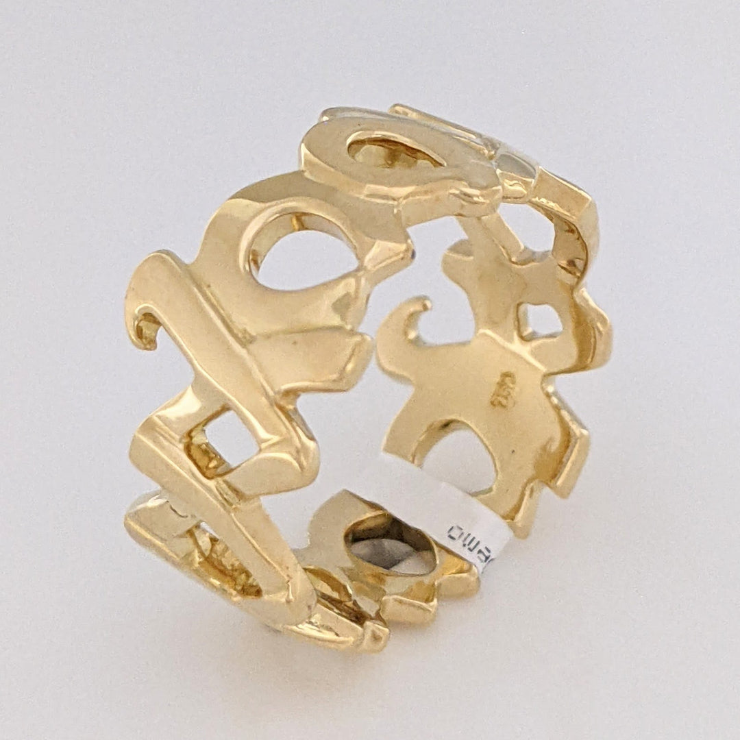 18K TIFFANANY & CO HUGS AND KISSES PALOMA PICASSO ESTATE BAND 7.5 GRAMS