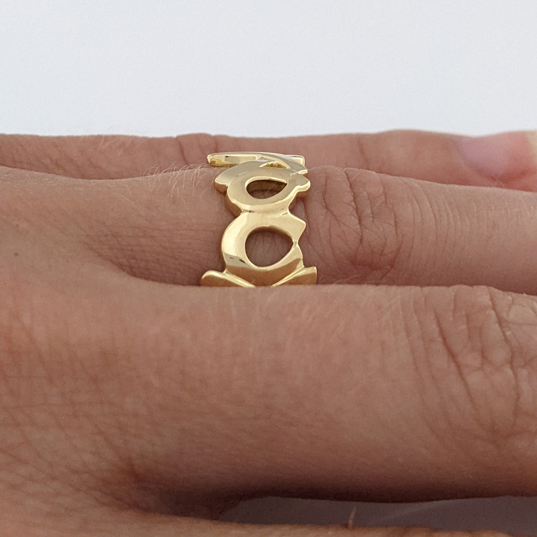 18K TIFFANANY & CO HUGS AND KISSES PALOMA PICASSO ESTATE BAND 7.5 GRAMS