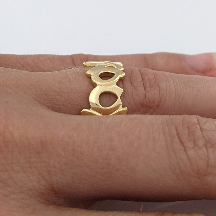 18K TIFFANANY & CO HUGS AND KISSES PALOMA PICASSO ESTATE BAND 7.5 GRAMS