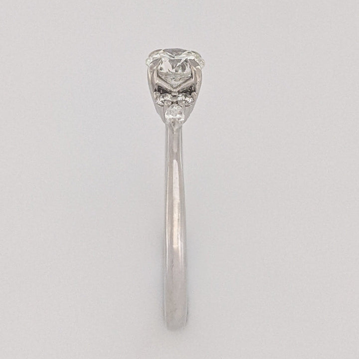 14K WHITE .62 CARAT TOTAL WEIGHT DIAMOND ROUND (5) MARQUISE (2) ESTATE RING 2.9 GRAMS