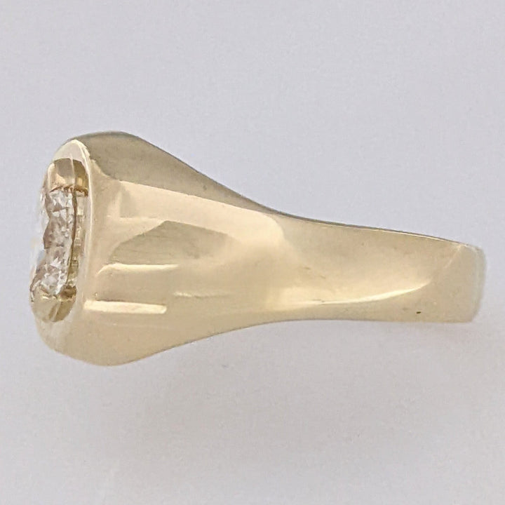 14K .60 CARAT TOTAL VS2 K DIAMOND MARQUISE ESTATE RING 8.4 GRAMS
