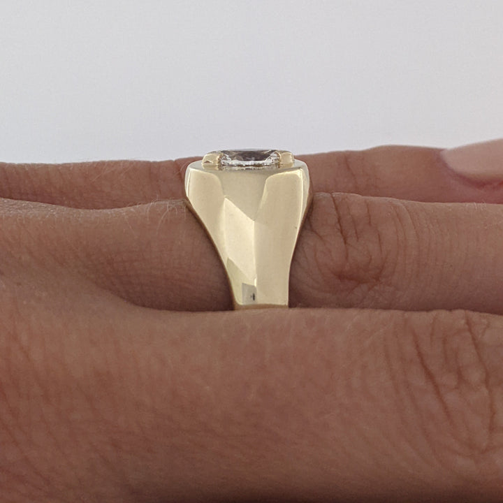 14K .60 CARAT TOTAL VS2 K DIAMOND MARQUISE ESTATE RING 8.4 GRAMS