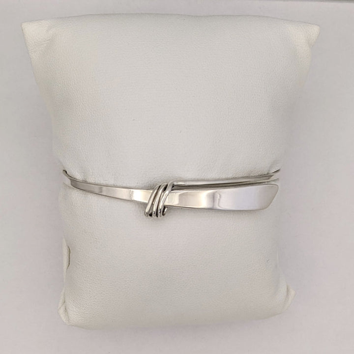 STERLING SILVER ED LEVIN BANGLE ESTATE BRACELET 9.7 GRAMS