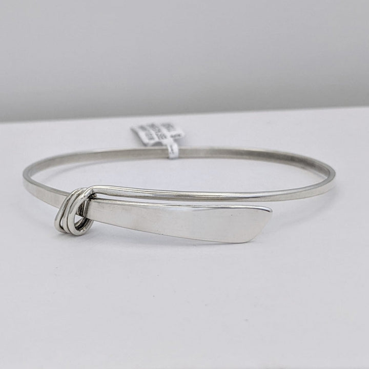 STERLING SILVER ED LEVIN BANGLE ESTATE BRACELET 9.7 GRAMS