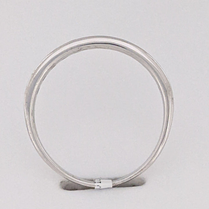 10K WHITE .42 CARAT TOTAL WEIGHT I1 G DIAMOND ROUND (12) ESTATE CHANNEL BAND 1.9 GRAM