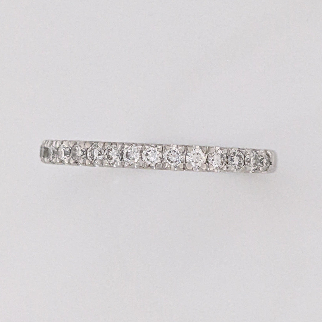 PLATINUM .29 CARAT TOTAL WEIGHT SI2 I DIAMOND ROUND (19) ESTATE BAND 3.0 GRAMS