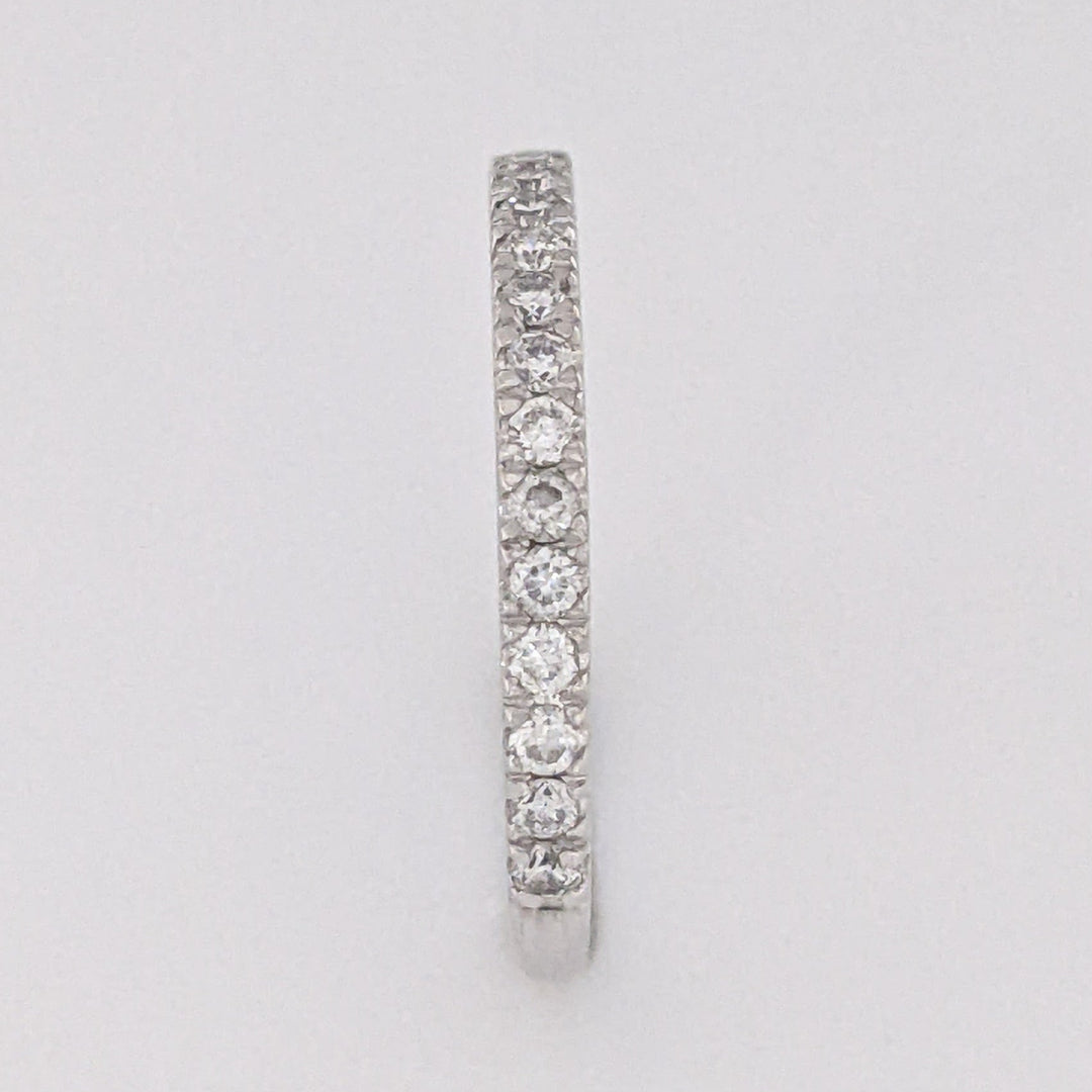 PLATINUM .29 CARAT TOTAL WEIGHT SI2 I DIAMOND ROUND (19) ESTATE BAND 3.0 GRAMS