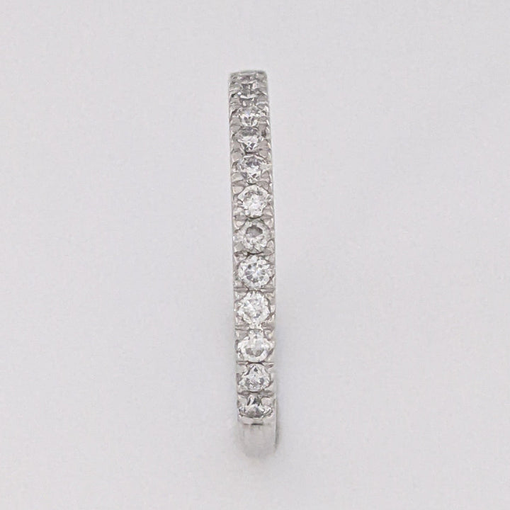 PLATINUM .29 CARAT TOTAL WEIGHT SI2 I DIAMOND ROUND (19) ESTATE BAND 3.0 GRAMS