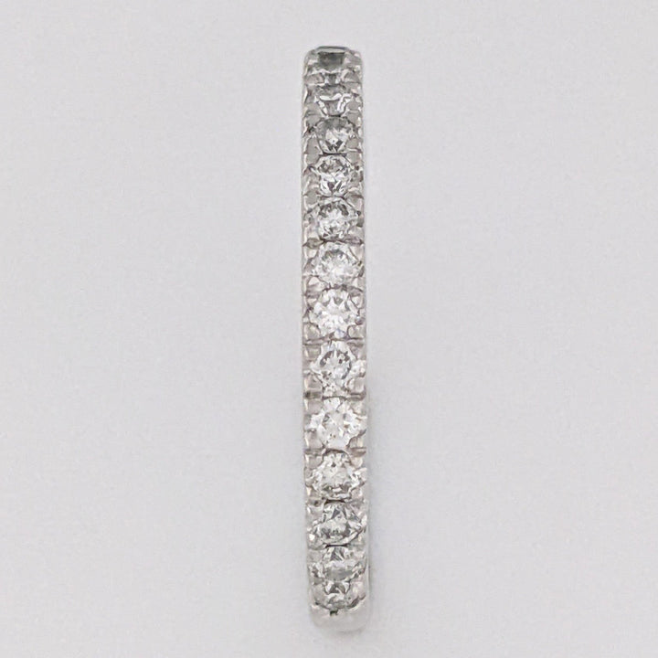 PLATINUM .29 CARAT TOTAL WEIGHT SI2 I DIAMOND ROUND (19) ESTATE BAND 3.0 GRAMS