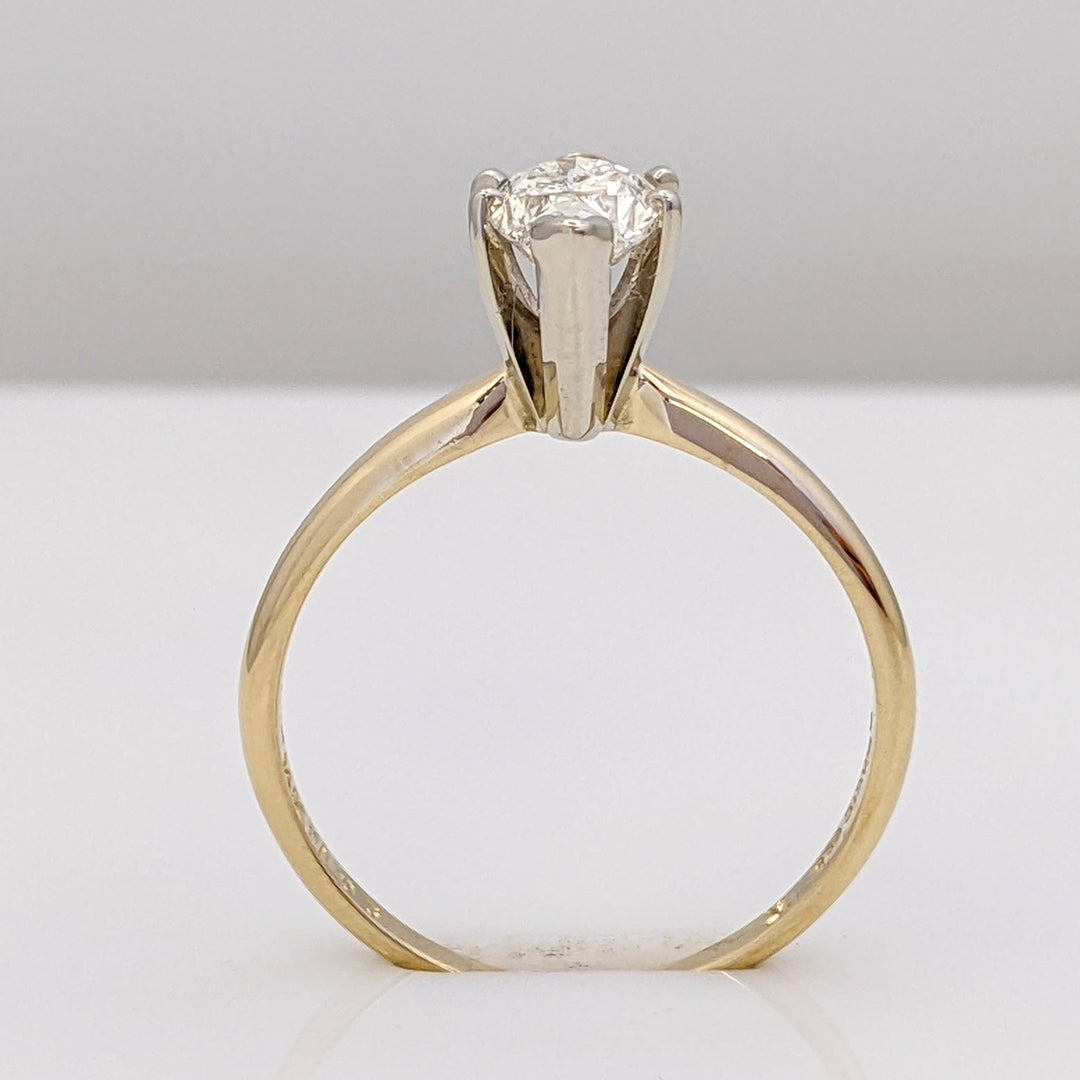 14K 1.03 CARAT TOTAL I2 DIAMOND MARQUISE ESTATE RING 2.6 GRAMS