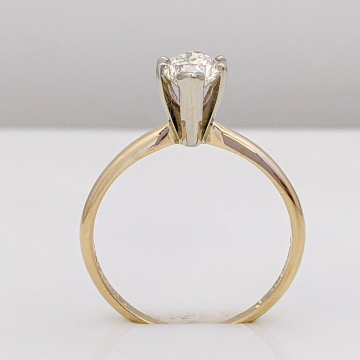 14K 1.03 CARAT TOTAL I2 DIAMOND MARQUISE ESTATE RING 2.6 GRAMS