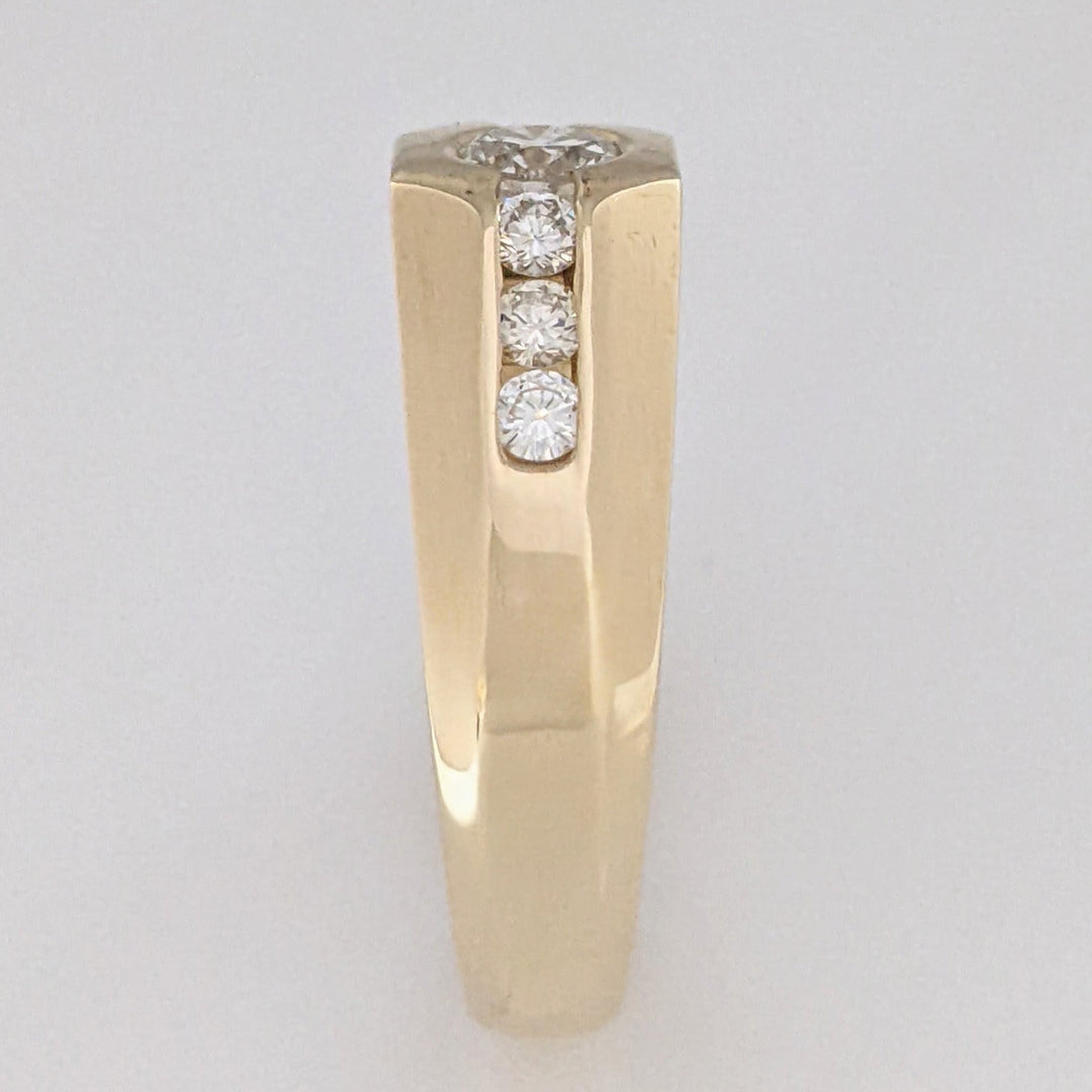 14K .75 CARAT TOTAL WEIGHT SI1 I DIAMOND ROUND (7) ESTATE RING 9.1 GRAMS