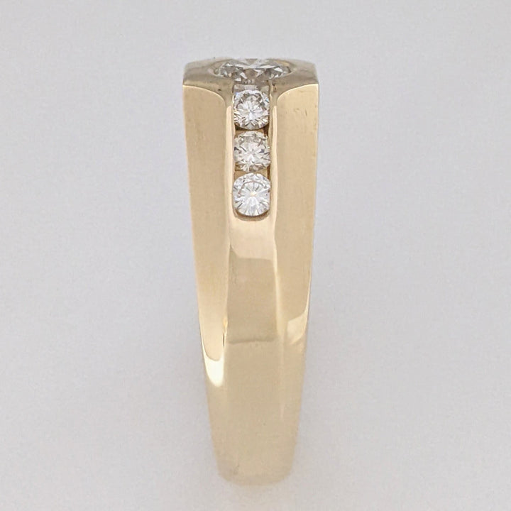 14K .75 CARAT TOTAL WEIGHT SI1 I DIAMOND ROUND (7) ESTATE RING 9.1 GRAMS